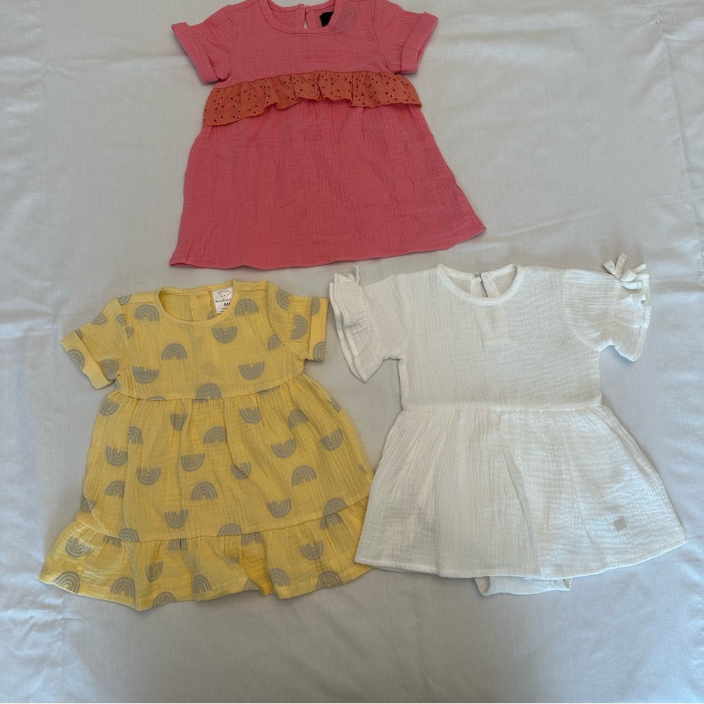 New Dress Bundle of 3, 7 for All Mankind, Koala Baby Size 3-6 months, baby girl